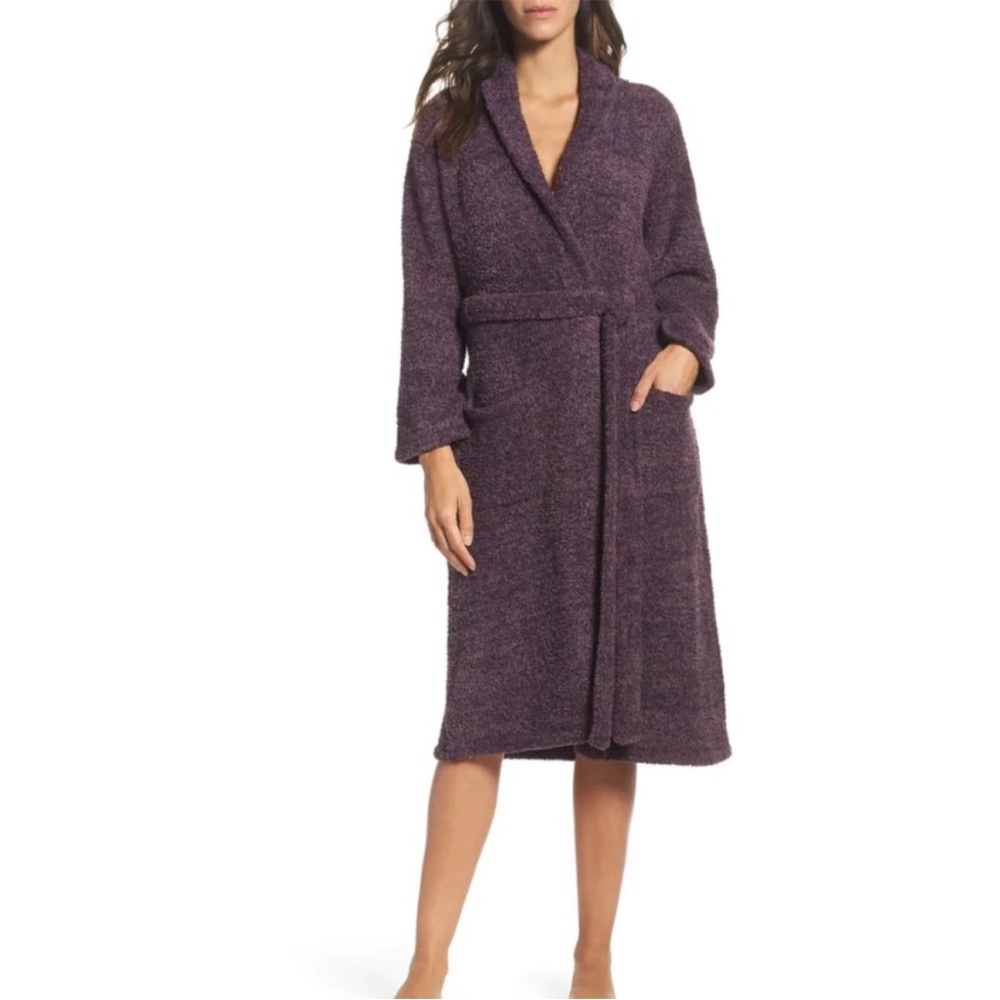 Purple Plush Barefoot Dreams Cozy Chic Robe Sz1